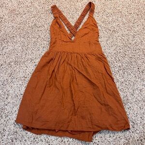 Abercrombie & Fitch Terracotta Backless Dress